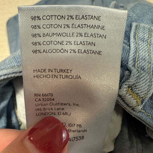 We The Free People Jeans Women's Size 29 Blue‎ Bootcut Straight Light Wash Denim - Picture 6 of 6